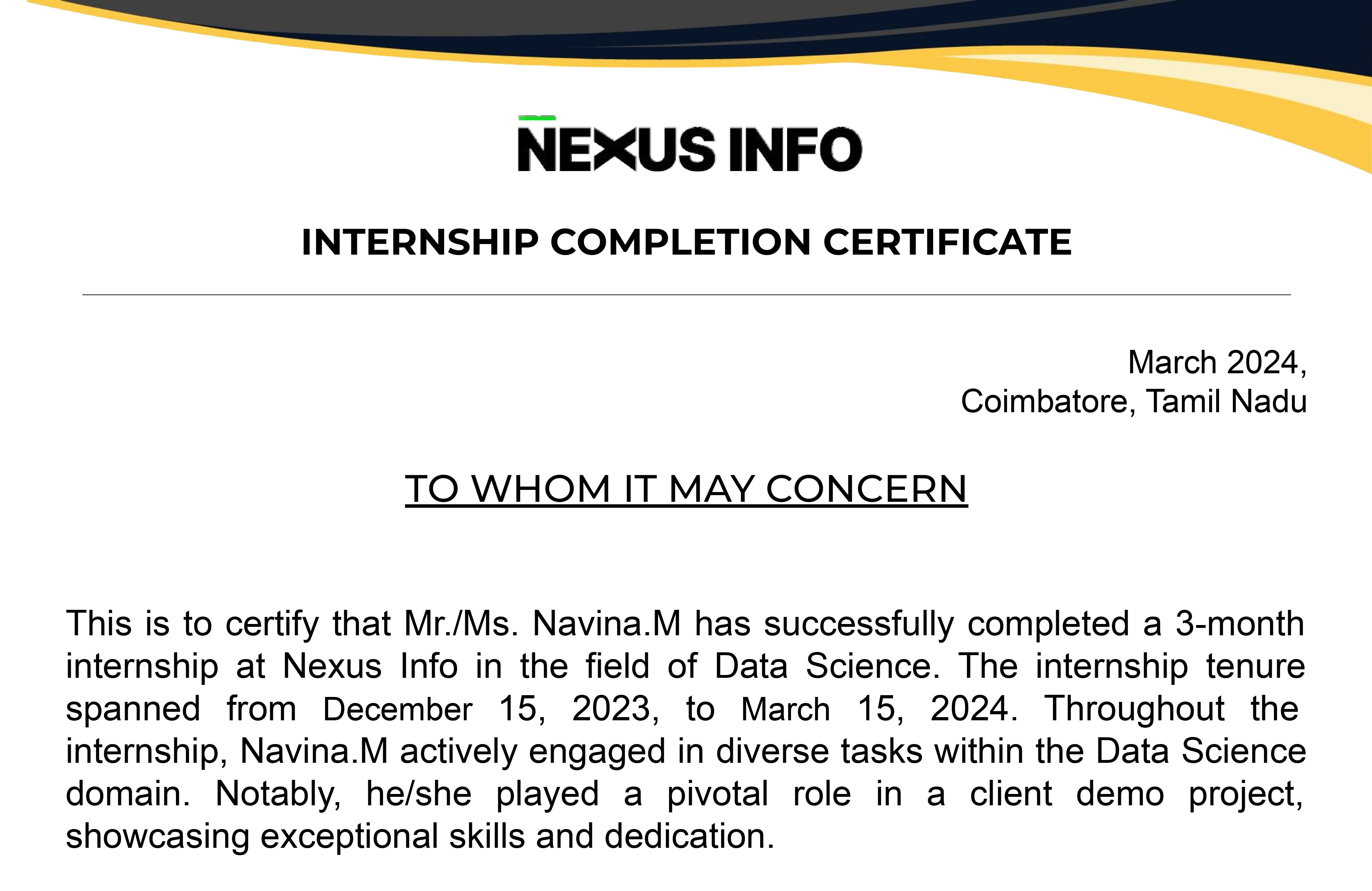 Nexus Info